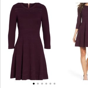 Eliza J Fit & Flare Sweater Dress